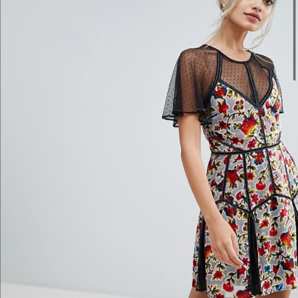 ASOS- Frocks and Frill velvet dress